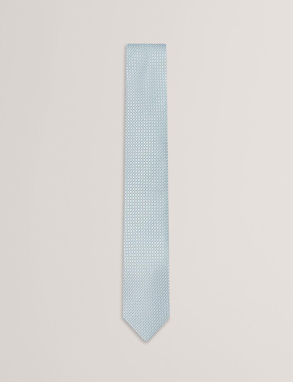 Lt-Green Ted Baker CANEDON - Textured Tonal Weave Silk Men Ties | Ireland  3062-QHYAF