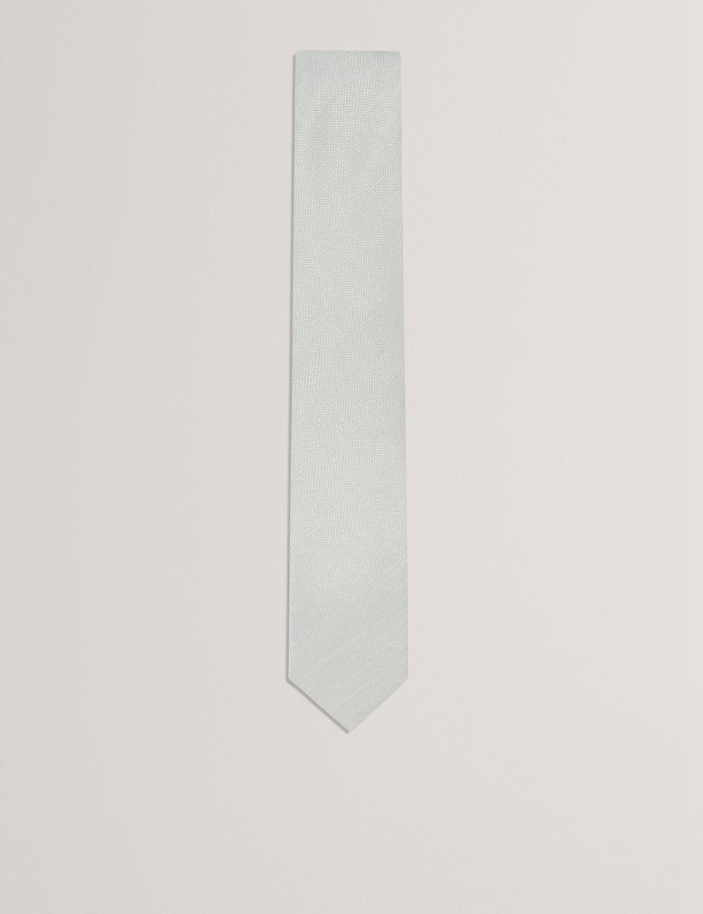 Lt-Green Ted Baker HAWKWEL - Linen Blend Woven Texture Men Ties | Ireland  9025-DELKJ