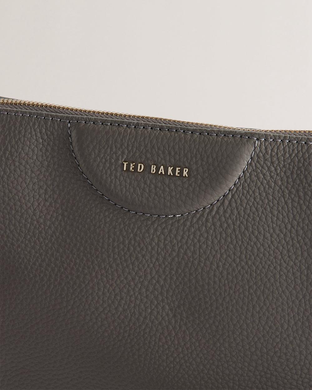 Mid-Grey Ted Baker ESILLE - Branded Webbing Crossbody Leather Women Crossbody Bags | Ireland  1378-DBWJZ