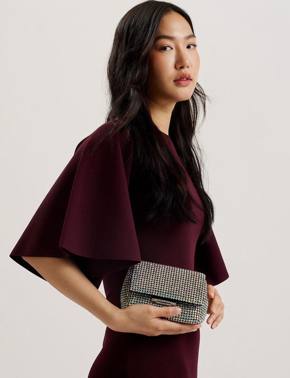 Multicol Ted Baker GLITERS - Crystal Embellished Mini Women Crossbody Bags | Ireland  3015-IQLXA