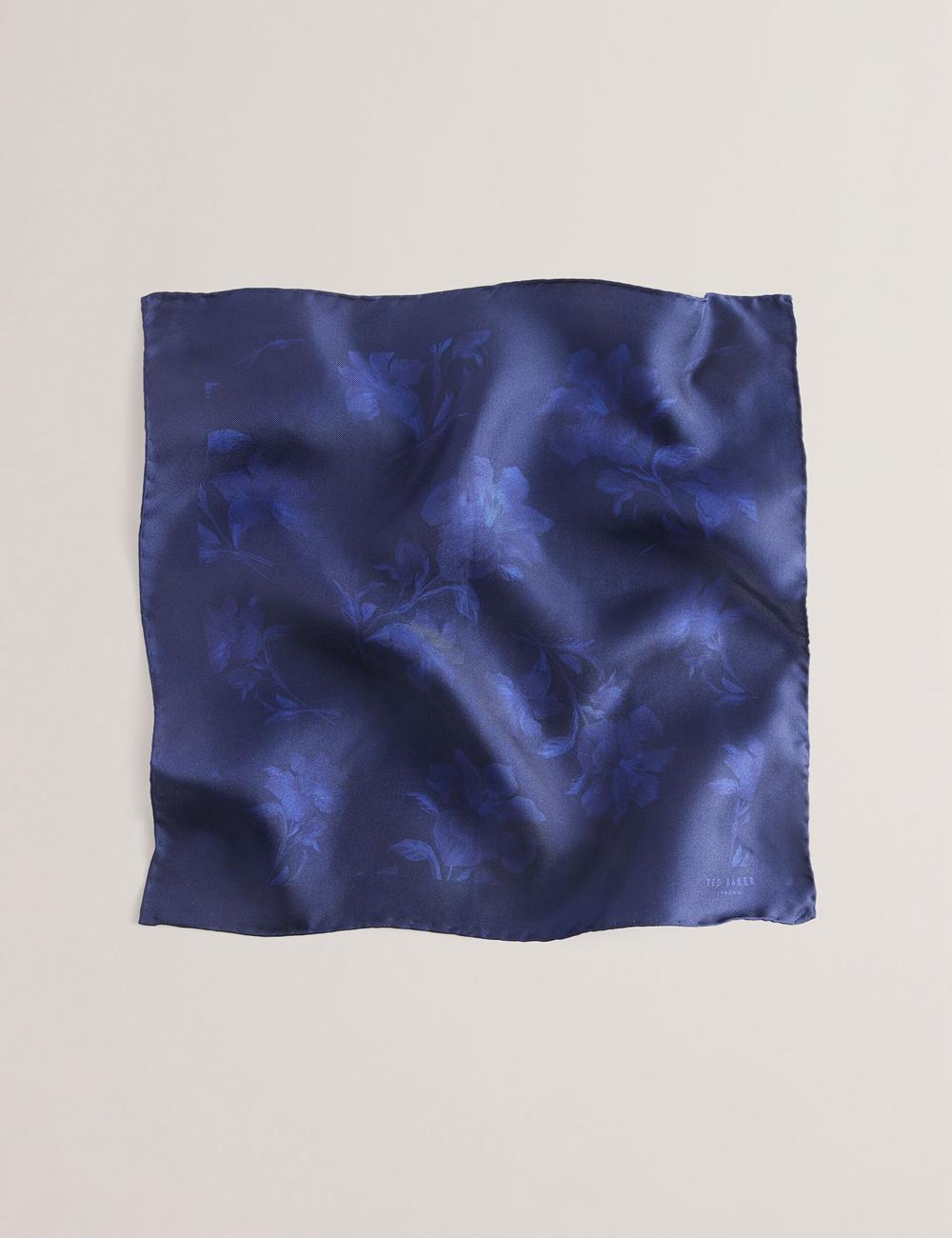 Navy Ted Baker AUSTINS - Two Tone Floral Silk Pocket Men Pocket Squares | Ireland  6781-NDGKM