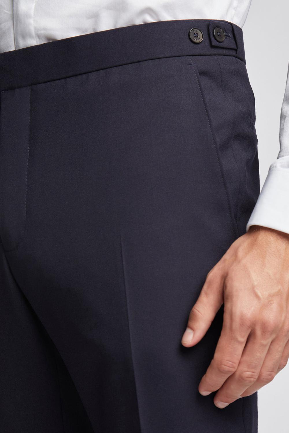 Navy Ted Baker BREENTS - Slim Fit Navy Tuxedo Men Trousers | Ireland  9021-VHQZM