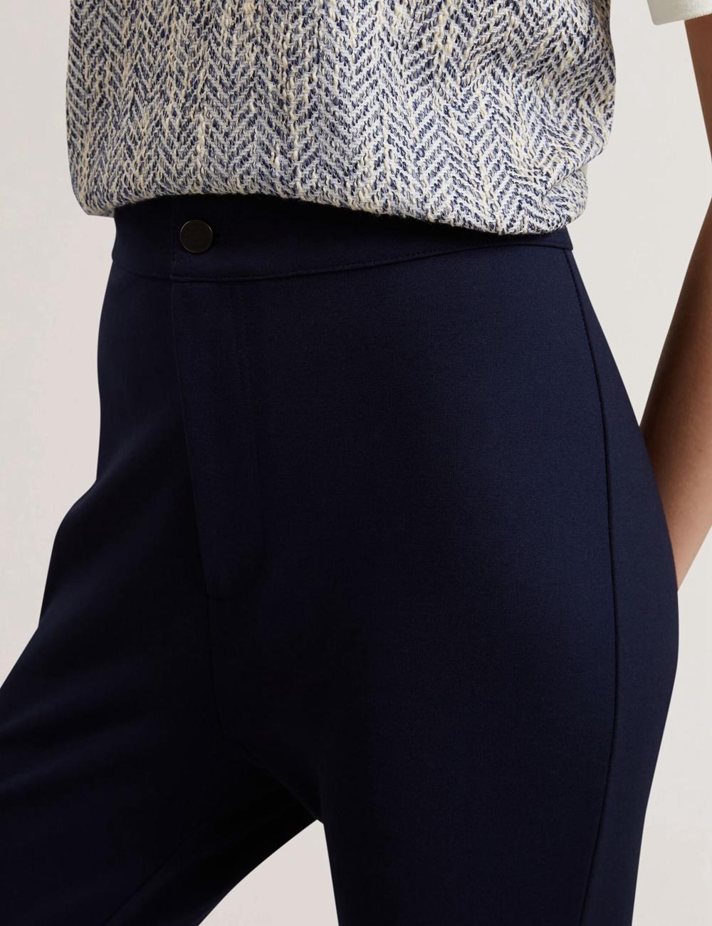 Navy Ted Baker FELINDA - Fly Front Stretchy Women Leggings | Ireland  1280-KGYHP