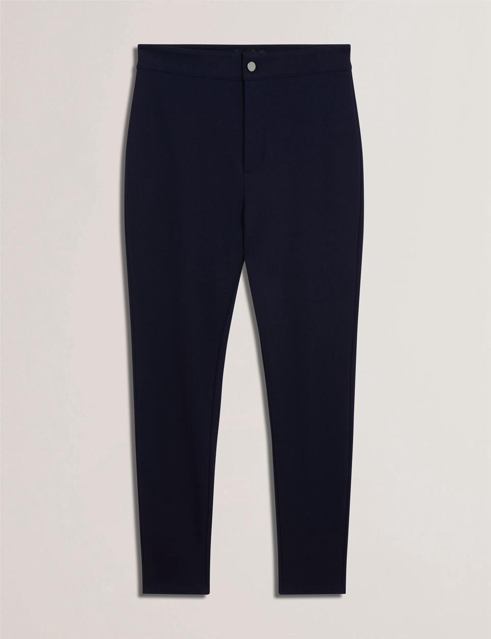 Navy Ted Baker FELINDA - Fly Front Stretchy Women Leggings | Ireland  1280-KGYHP