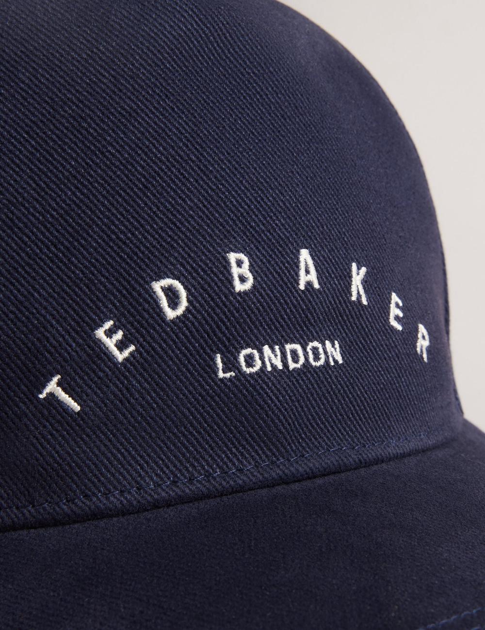 Navy Ted Baker FRREDDI - Embroidered Logo Canvas Men Baseball Caps | Ireland  6045-MGWFX