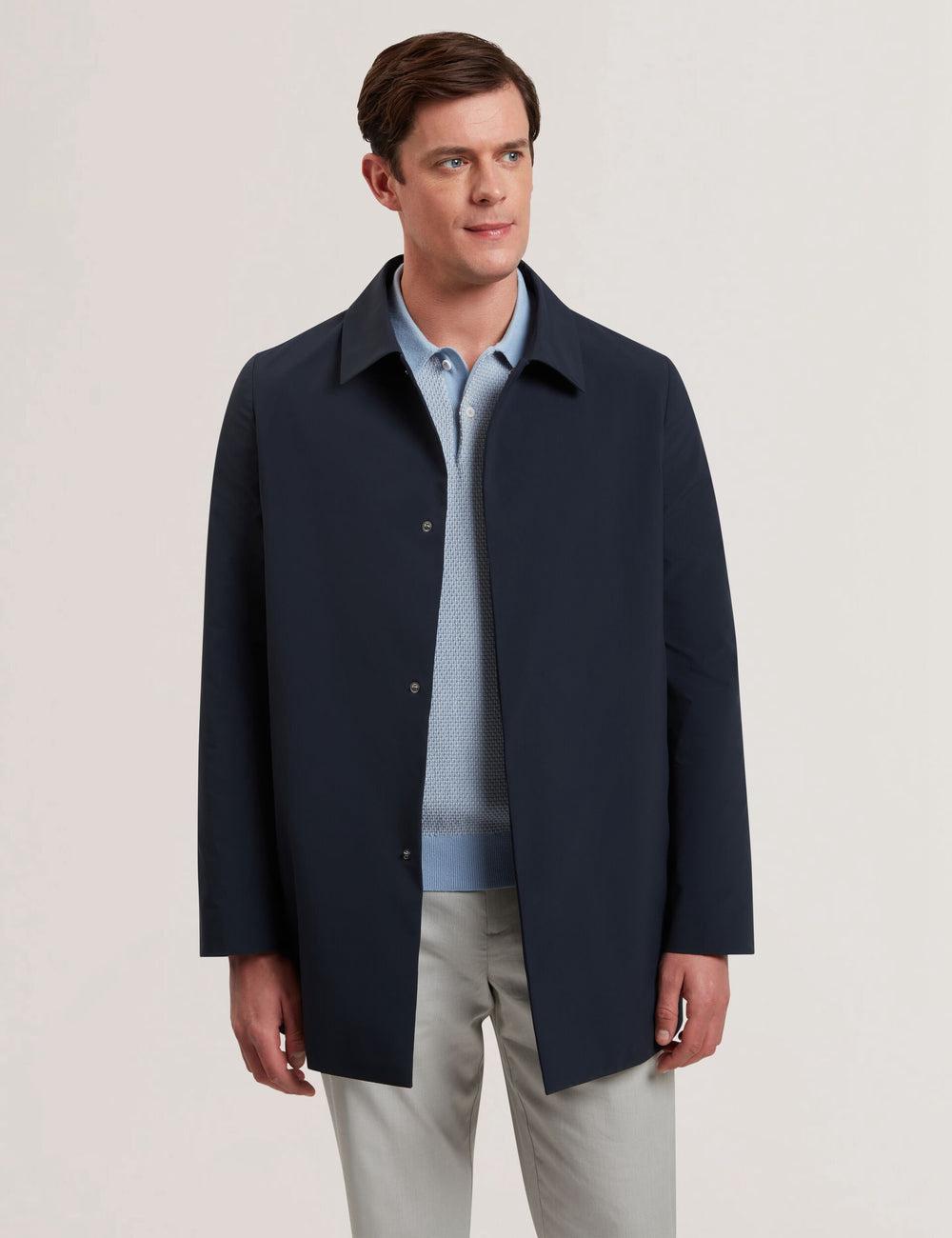 Navy Ted Baker HUMMELS - Lightweight Short City Mac Men Jackets | Ireland  7982-NHMDO