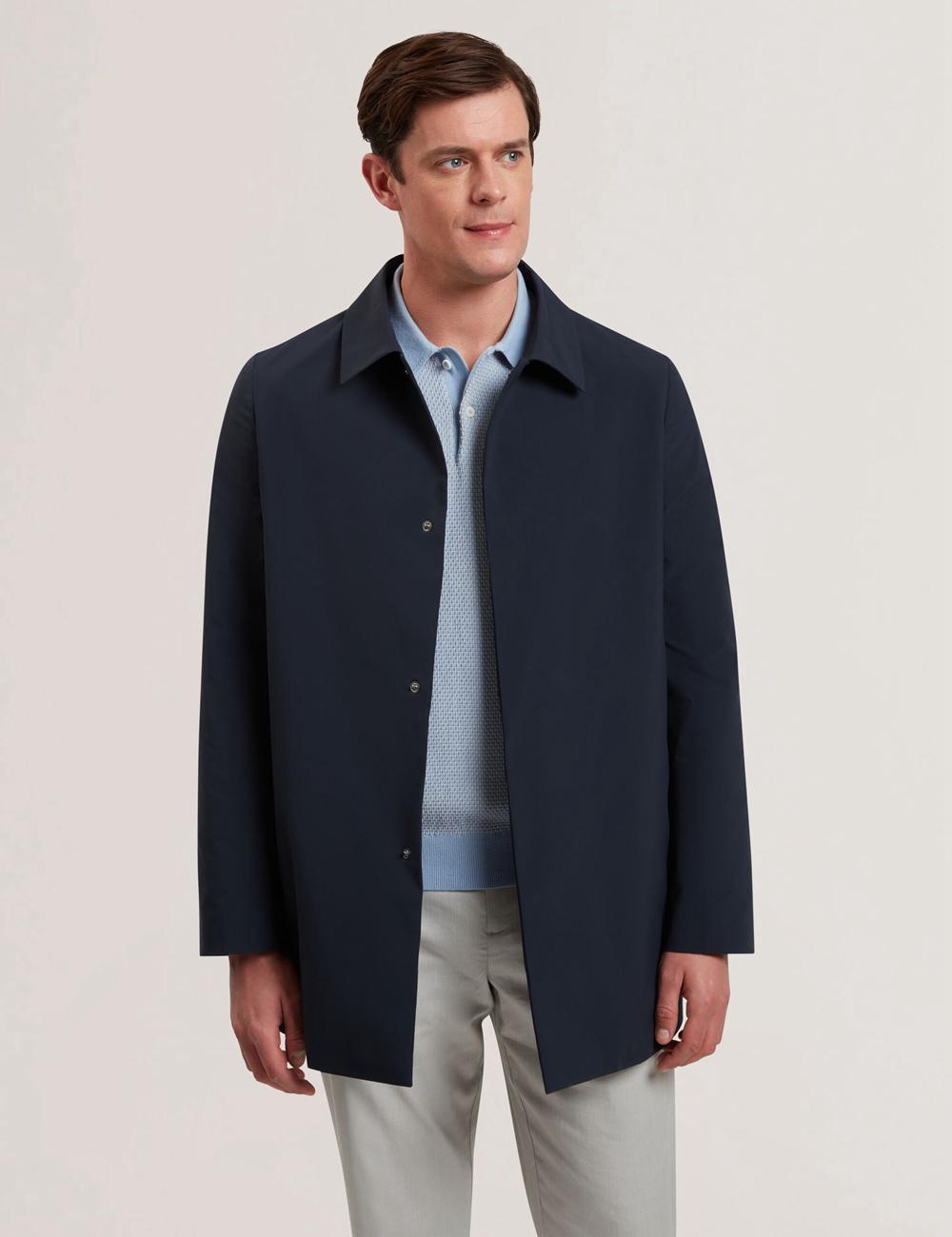 Navy Ted Baker HUMMELS - Lightweight Short City Mac Men Jackets | Ireland  7982-NHMDO