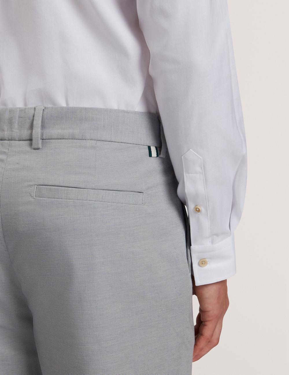 Navy Ted Baker JACKUS - Regular Fit Cotton Blend Chino Men Trousers | Ireland  3594-HLCNQ