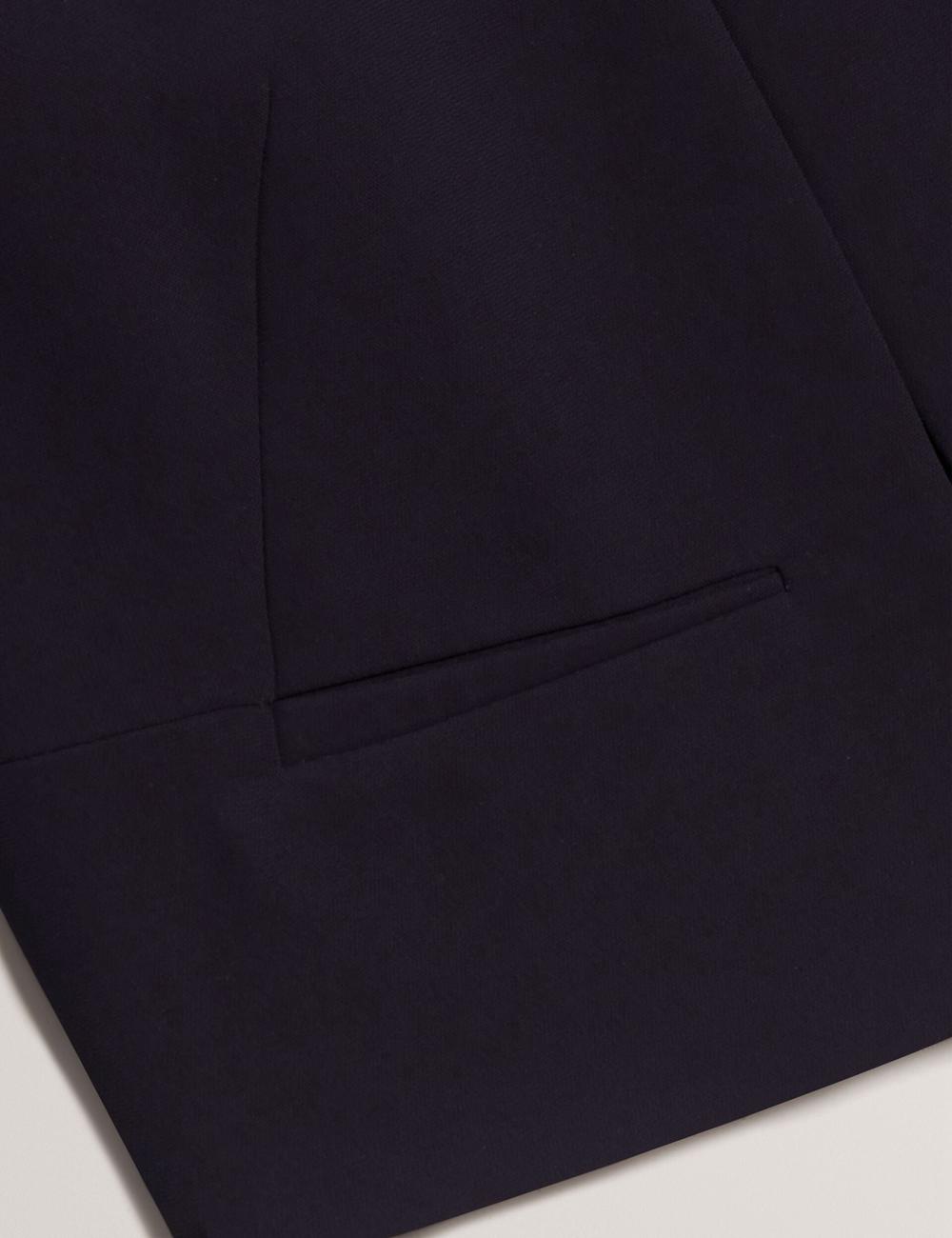 Navy Ted Baker MANABJL - Tailored Round Neck Cropped Open Women Jackets | Ireland  9084-NOSDH
