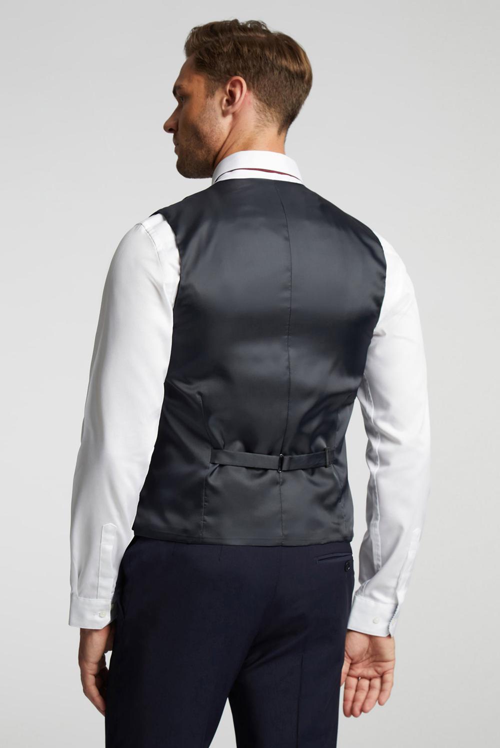 Navy Ted Baker PANAMA - Wool Blend Slim Fit Men Suit Waistcoat | Ireland  7029-OKQST