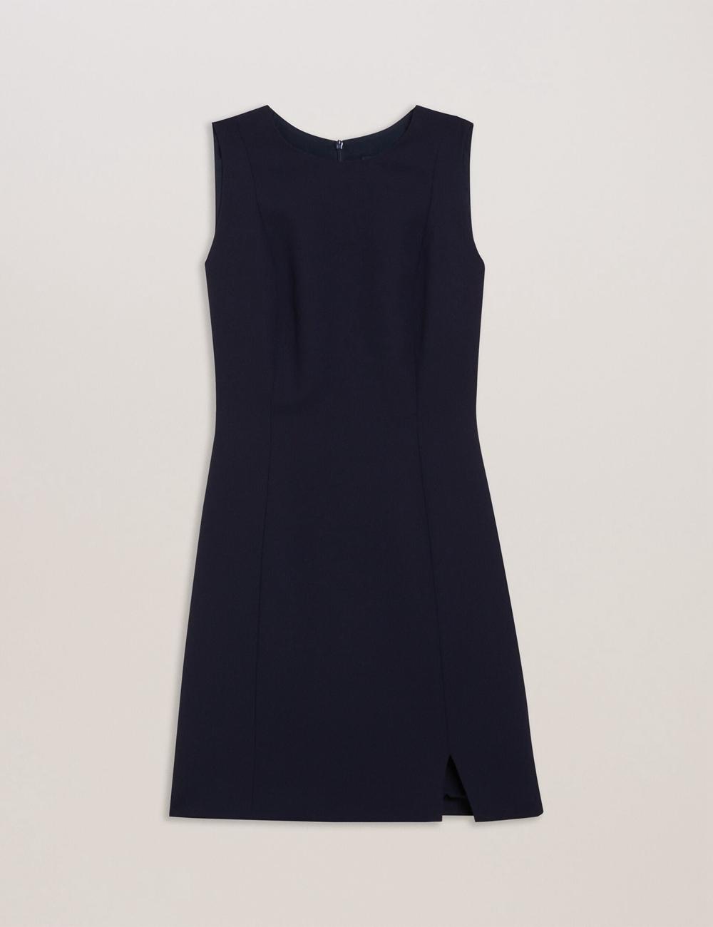Navy Ted Baker SORRAL - Sleeveless Tailored With Side Split Women Mini Dresses | Ireland  0634-PZCSH