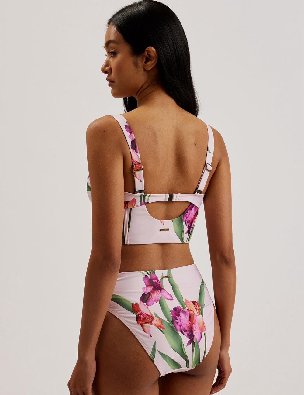 Pink Ted Baker AVELEA - Floral Print High Waisted Women Bikini Bottoms | Ireland  3046-WLCES