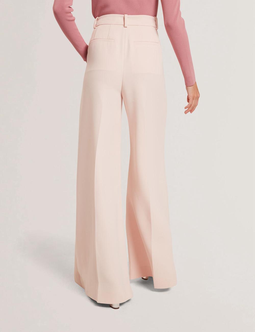 Pink Ted Baker TRAGAT - Ultra Wide Leg Woven Tailored Women Trousers | Ireland  2863-DSIOA