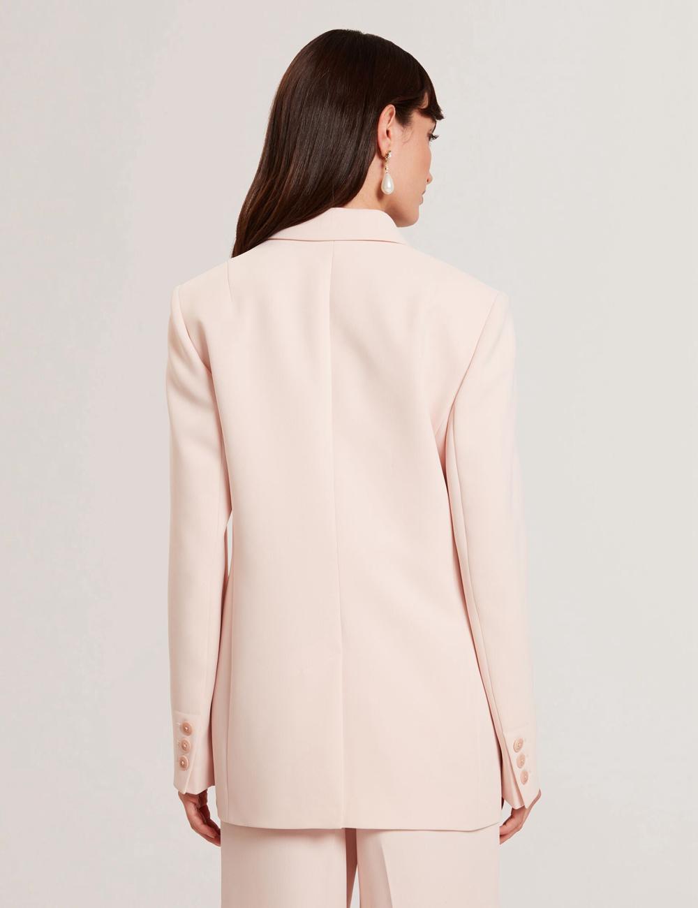 Pink Ted Baker TRAGA - Tailored Double Breasted Woven Women Blazers | Ireland  2758-IAEYP