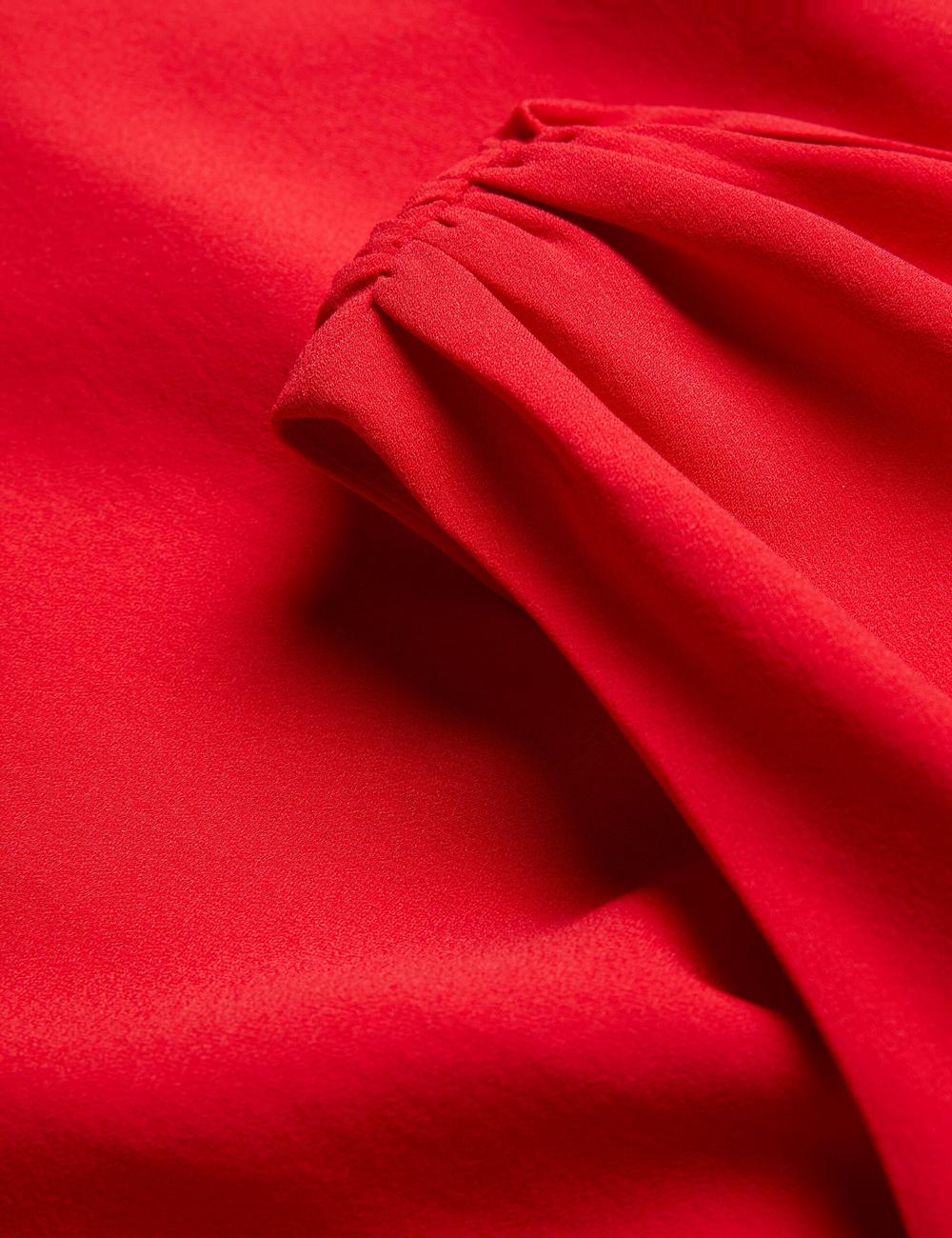 Red Ted Baker AISLI - One Shoulder Woven Women Maxi Dresses | Ireland  5028-AXYZH