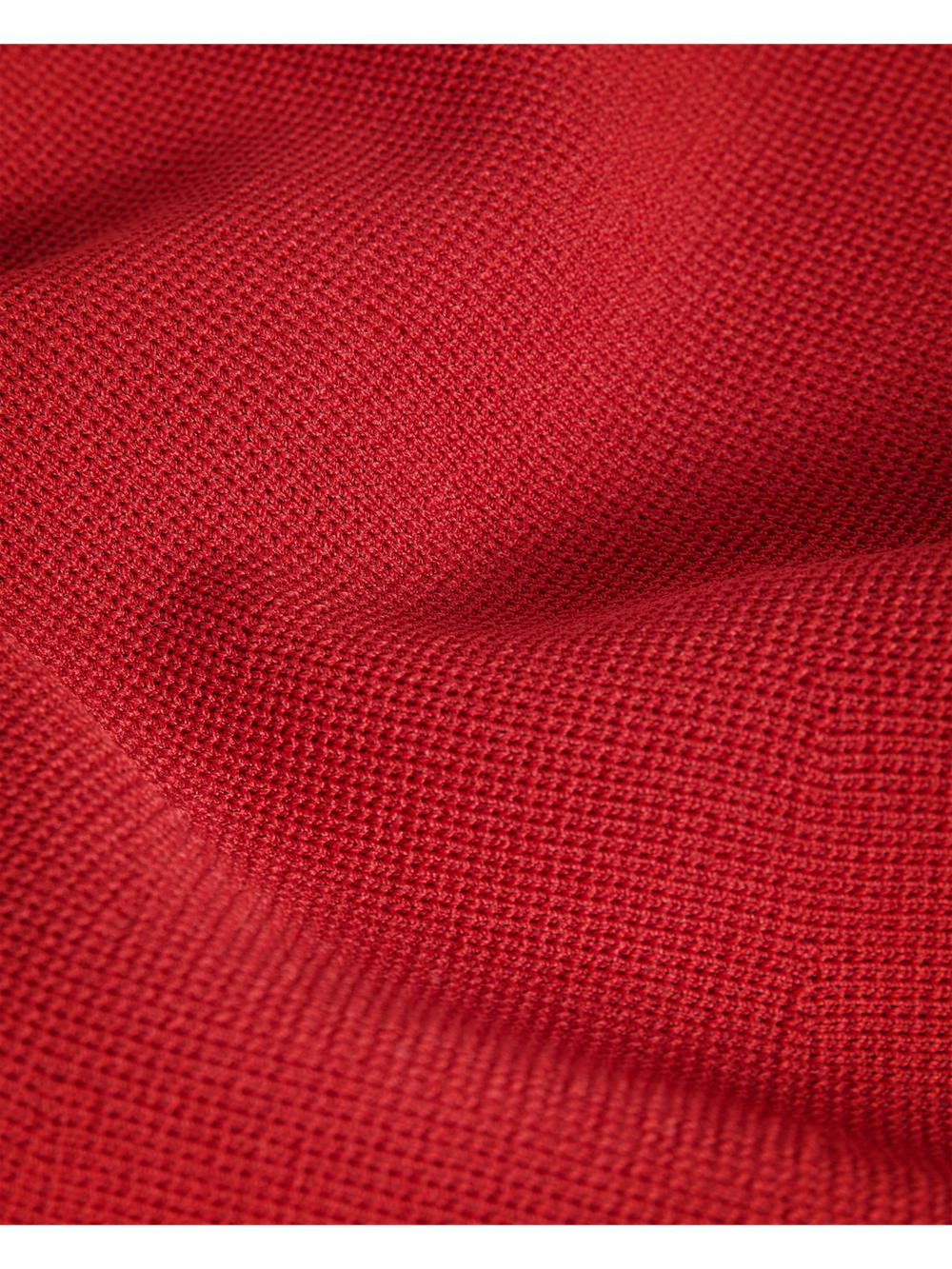 Red Ted Baker CANDDY - Pleated Hem Bodycon Knit Women Mini Dresses | Ireland  5301-FCXBN