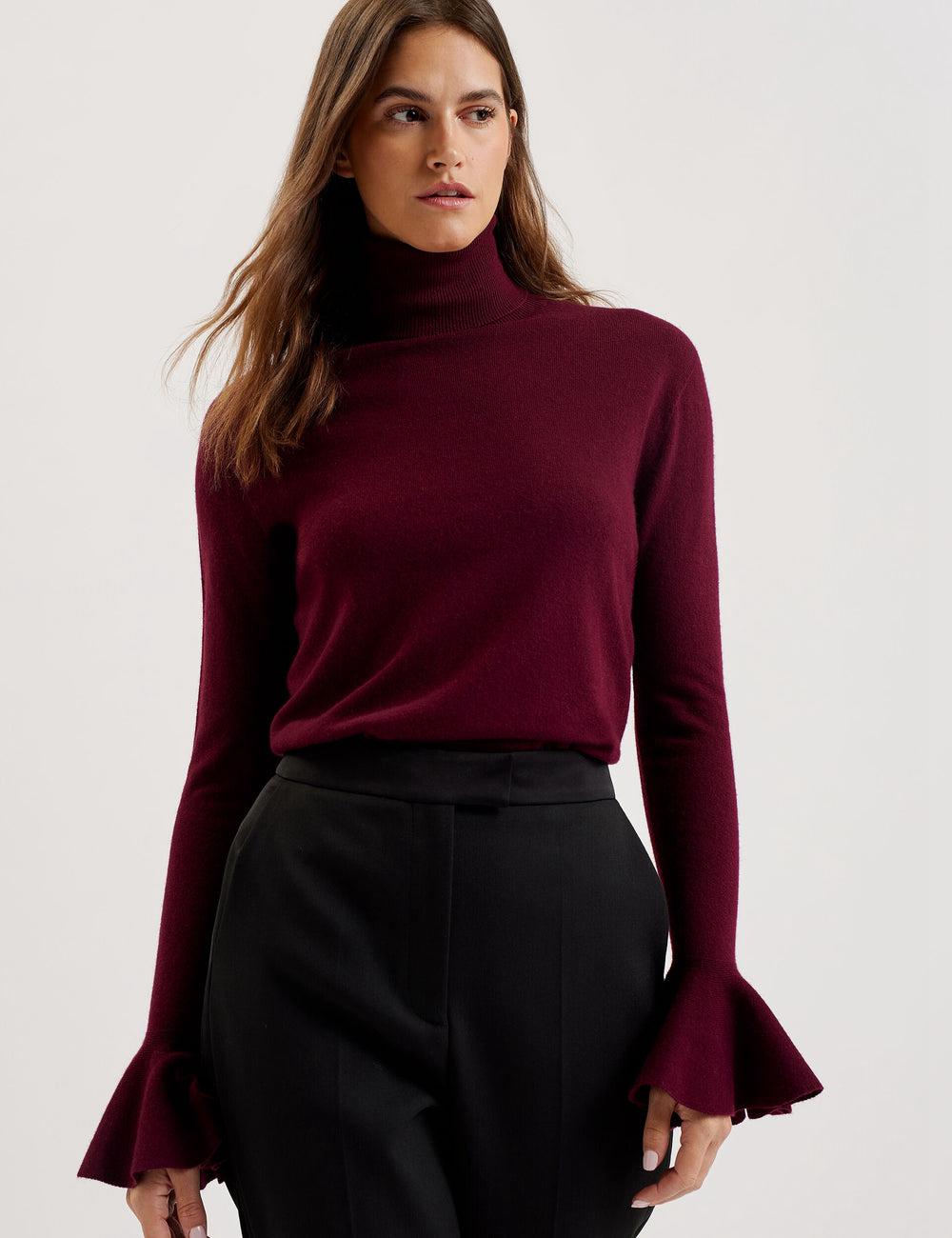 Red Ted Baker TAMSENN - Roll Neck Wool Cashmere Women Jumpers | Ireland  1478-LCPYR