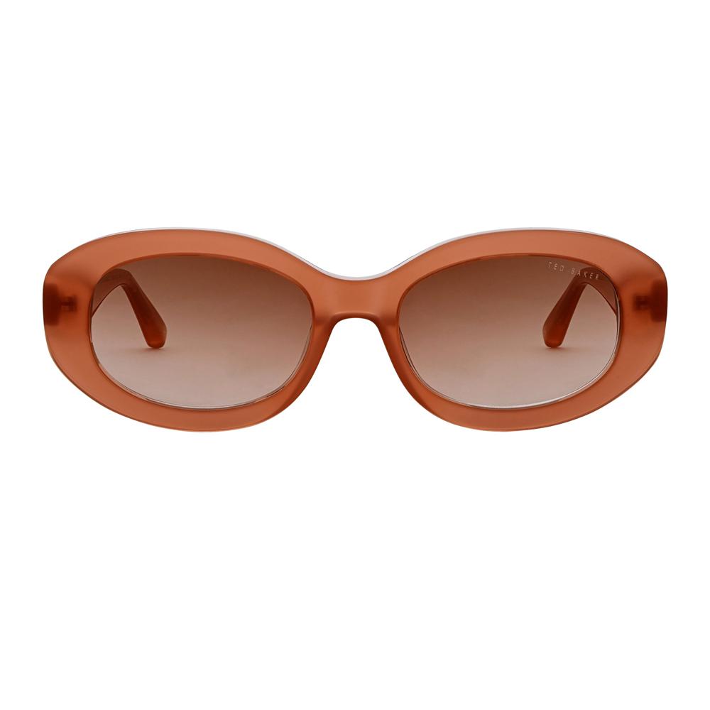 Rose Pink Ted Baker DAISIE - Chunky Oval Bow Detail Women Sunglasses | Ireland  2685-MFVGP