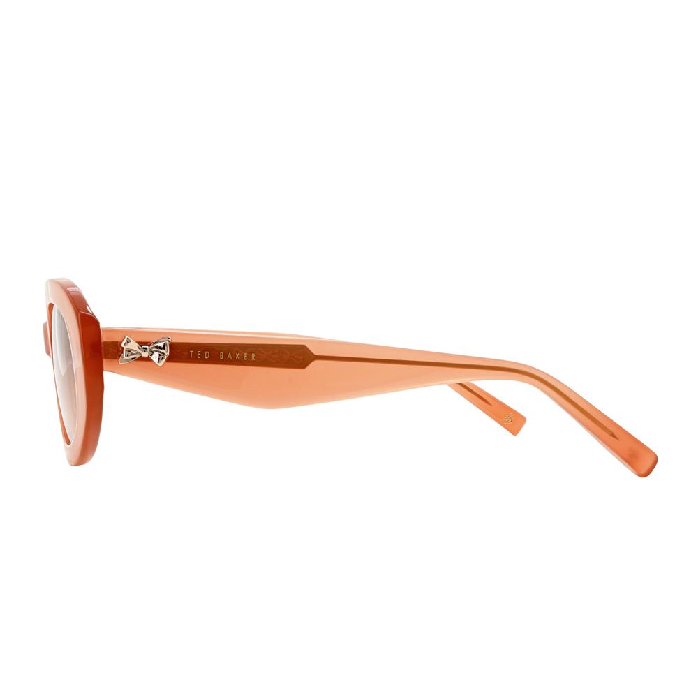 Rose Pink Ted Baker DAISIE - Chunky Oval Bow Detail Women Sunglasses | Ireland  2685-MFVGP