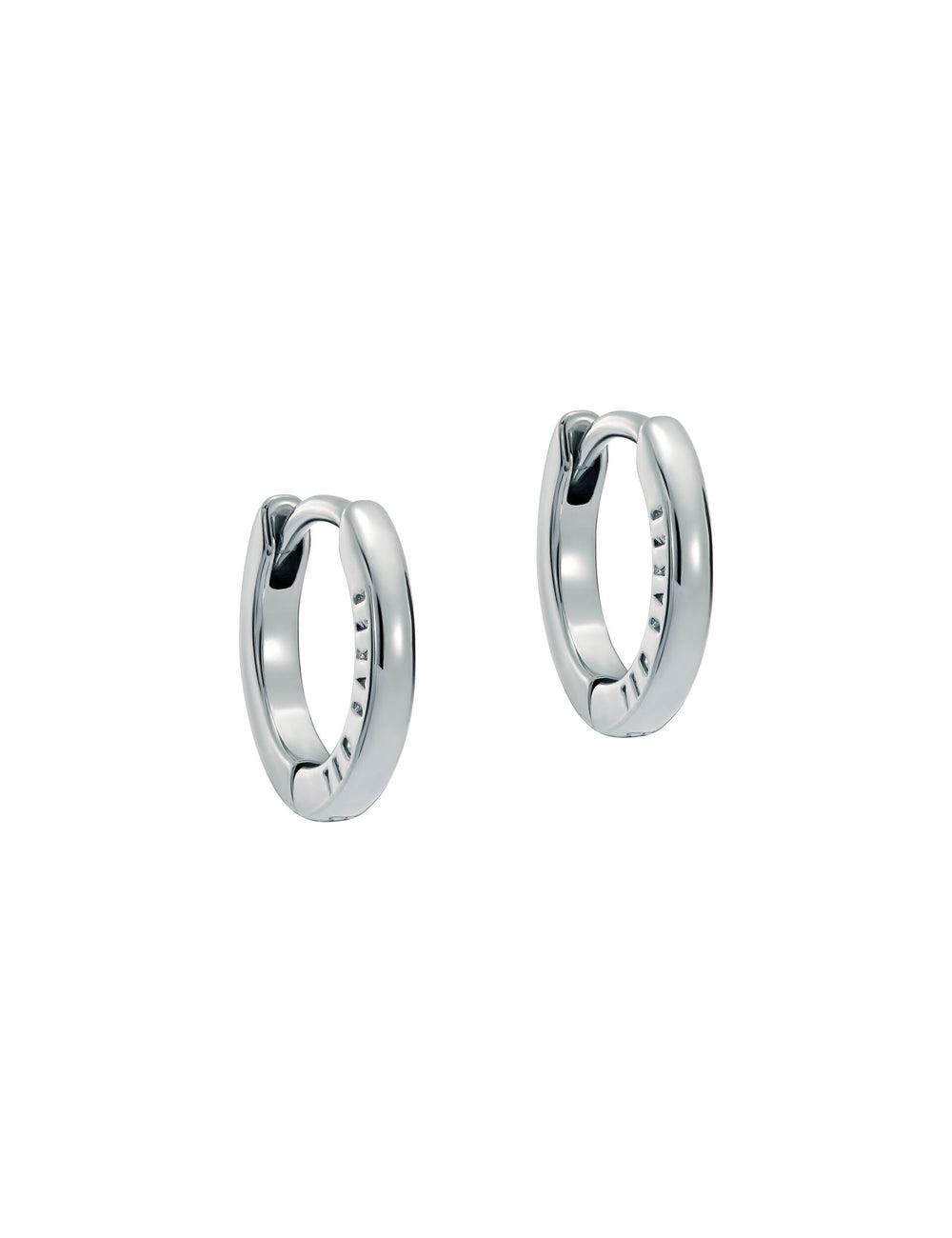 Silver Ted Baker CRISLIE - Engraved Logo Small Hoop Women Earrings | Ireland  2903-QXSWF
