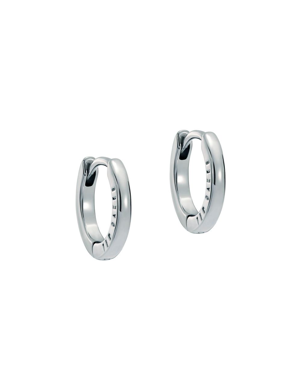 Silver Ted Baker CRISLIE - Engraved Logo Small Hoop Women Earrings | Ireland  2903-QXSWF