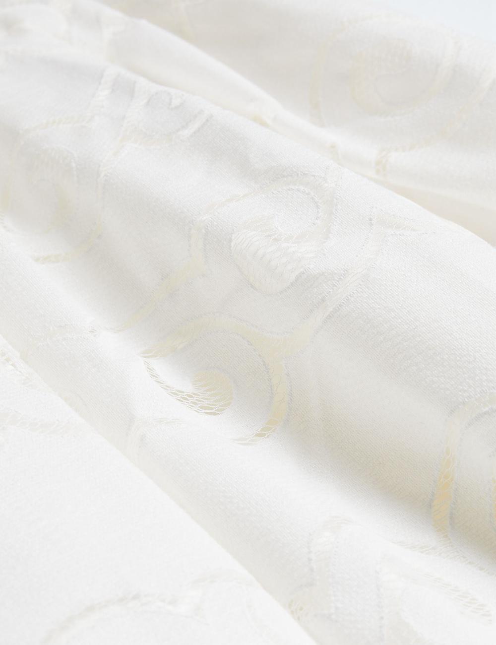 White Ted Baker AGNEL - Lace Puff Sleeve Cotton Blend Women Midi Dresses | Ireland  3751-IHDEC