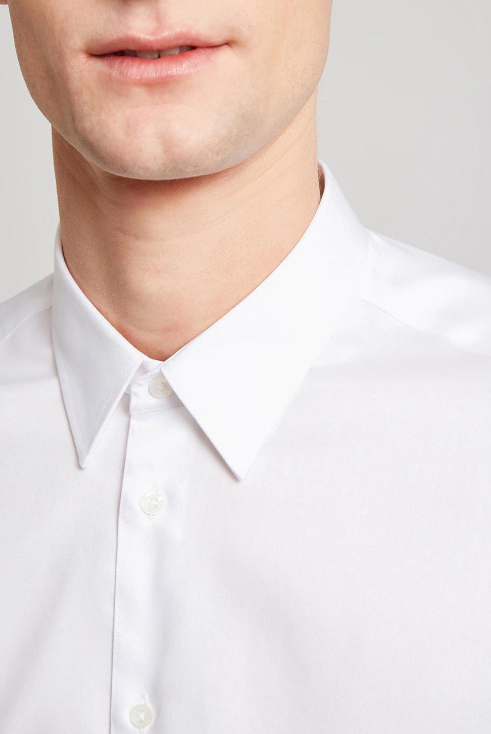 White Ted Baker HOLMER - Regular Fit White Long Sleeve Men Formal Shirts | Ireland  1965-EIFDJ