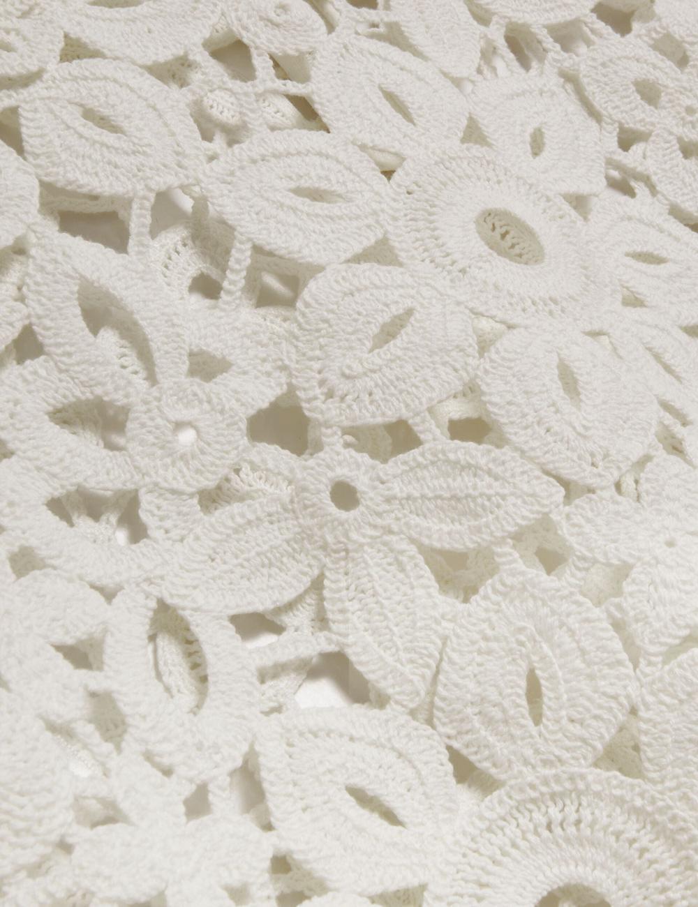 White Ted Baker JOYYRA - Floral Crochet Knit Sleeveless Women Tops | Ireland  2037-QAYXU